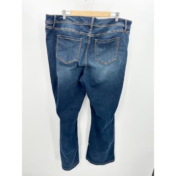 Torrid Medium Wash Luxe Slim Boot Cut Plus Size Jeans Women's Size 22R - Picture 2 of 8